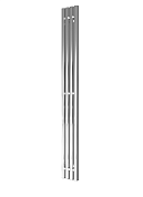 Электрический дизайнерский черный матовый полотенцесушитель ArtofSpace CORSICA без крючков TESLA 180 мм -1800 мм кабельный