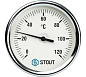 STOUT Термометр биметаллический с погружной гильзой. Корпус Dn 80 мм, гильза 75 мм 1/2