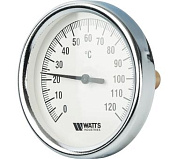 Watts F+R801(T) 80/50 Термометр биметаллический с погружной гильзой 80 мм, штуцер 50 мм.