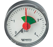 Watts F+R101(MHA) 50/4x1/4 Манометр аксиальный 50мм, 0-4 бар