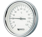 Watts F+R801(T) 80/75 Термометр биметаллический с погружной гильзой 80 мм