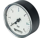 Watts F+R100(MDA) 63/6 манометр аксиальный нр 1/4х 6 бар (63 мм)