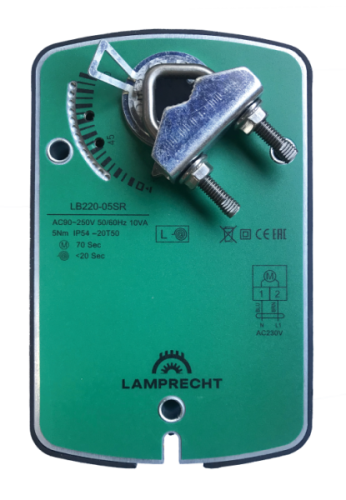 Электропривод с возвратной пружиной LB24-10SR