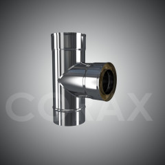 Сэндвич-тройник 90 (н/ж.ст.0,5мм+н/ж.ст) Ф135х200