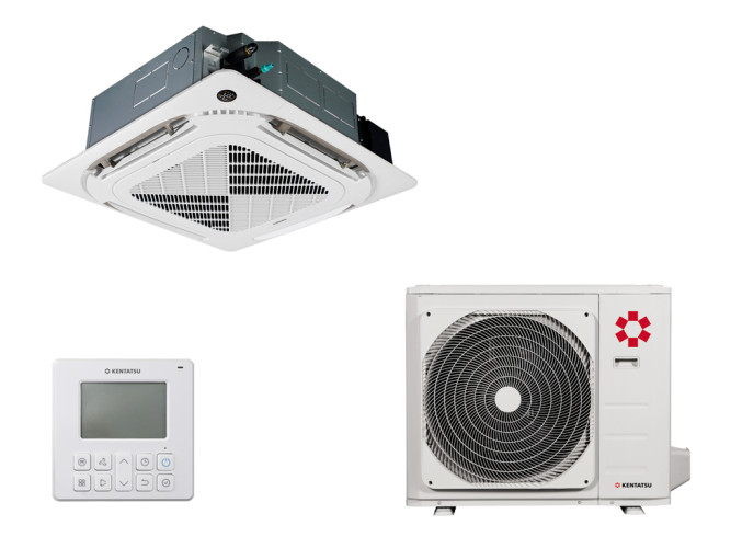 Кассетный кондиционер Kentatsu KSVT105HFAN3R KSUR105HFAN3L KPU95-DR