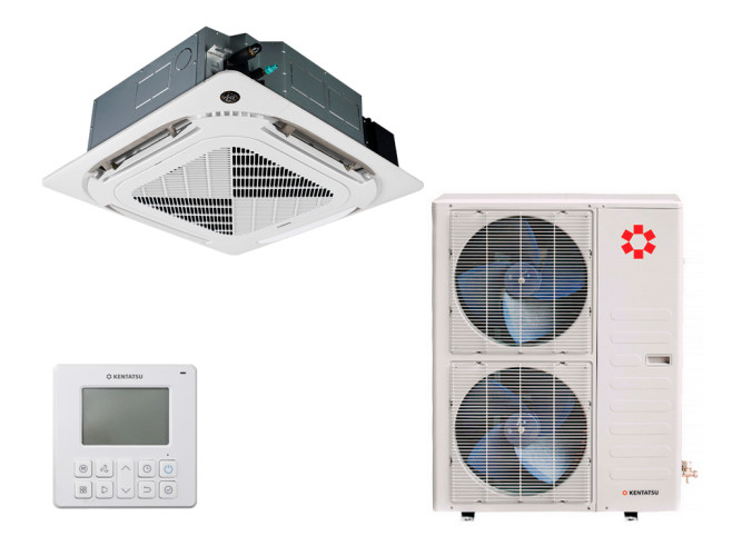 Кассетный кондиционер Kentatsu KSVT140HFAN3R KSUT140HFAN3L KPU95-DR