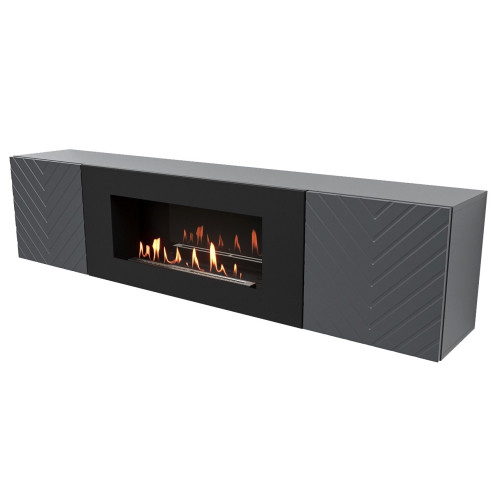 Тумба с биокамином Firelight BFP-P1700V графит