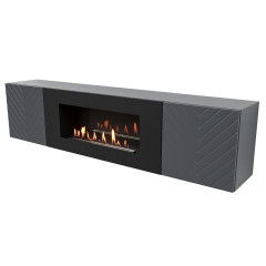 Тумба с биокамином Firelight BFP-P1700V графит