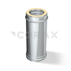 Сэндвич-дымоход (н/ж.ст0,8мм+н/ж.ст) 0,5м Ф150х250