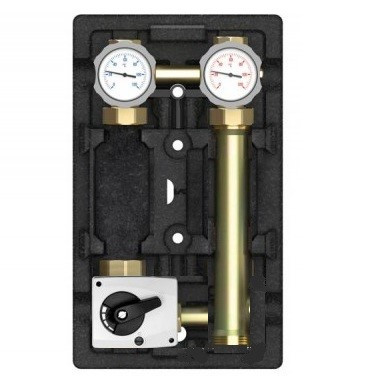 Насосная группа MK со смесителем 1" без насоса, с сервоприводом 230В, подача слева