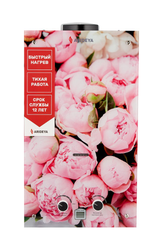 Водонагреватель газовый Arideya JSD 20 G1 (P) (Пионы)