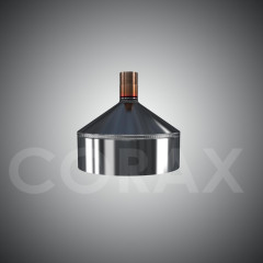 Заглушка с конденсатоотводом (нерж. сталь0,5мм) Ф200 внеш.