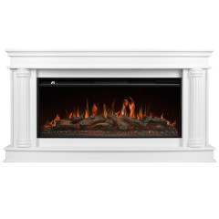 Каминокомплект: Очаг Royal Thermo Aurora RTFP/P-AR40LS, портал Olympia 42/40/36, белый