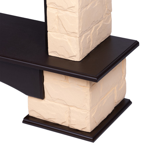 Портал Forte 25S камень бежевый, шпон Темный дуб