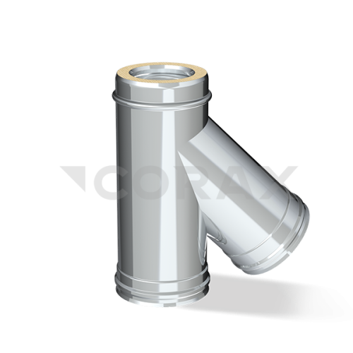 Сэндвич-тройник 135 (н/ж.ст.0,5мм+н/ж.ст) Ф180х280