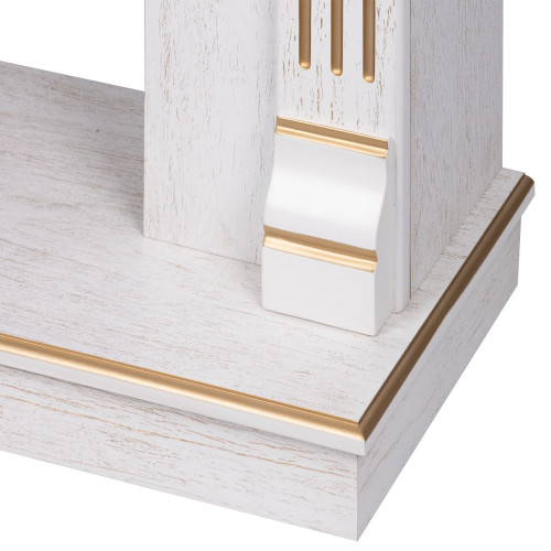 Портал Firelight Barocco Classic шпон белый дуб с золотой патиной