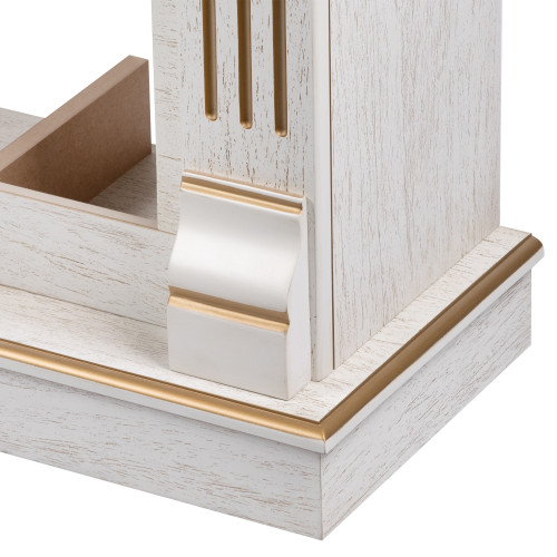 Портал Firelight Barocco 30 шпон белый дуб с золотой патиной