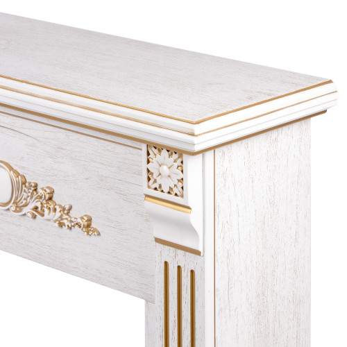 Портал Firelight Barocco 25 шпон белый дуб с золотой патиной