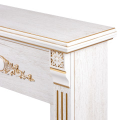 Портал Firelight Barocco 25 шпон белый дуб с золотой патиной