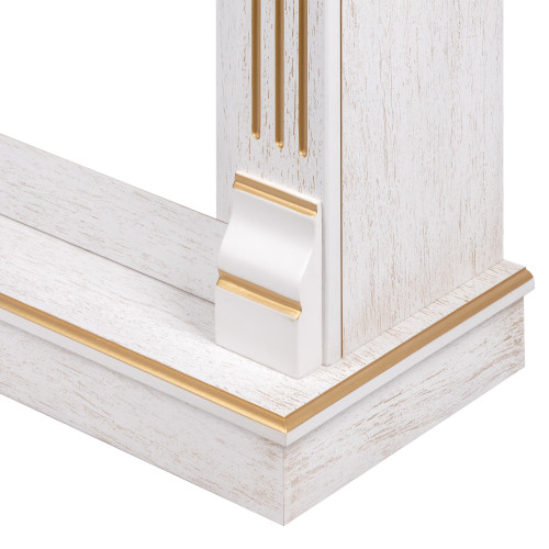 Портал Firelight Barocco 25 шпон белый дуб с золотой патиной