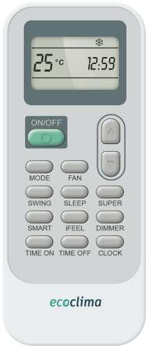 Настенный кондиционер Ecoclima ECW/I-HE12/AA-4R2 + EC/I-HE12/A-4R2, белый