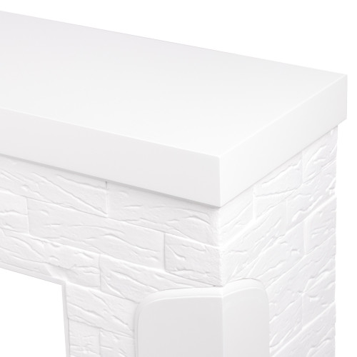 Портал Firelight Prestigio 25 камень белый, шпон белый дуб