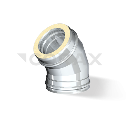 Сэндвич-колено 135 (н/ж.ст.0,8мм+н/ж.ст.)Ф250х350