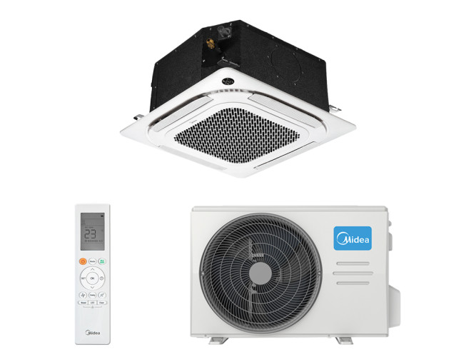 Кассетный кондиционер Midea MCA4U-12HRFNX-Q(GA) MOX230-12HFN8-Q(GA) T-MBQ4-03AWD