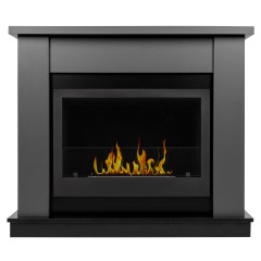 Каминокомплект: Биокамин Firelight BFP/P-2520, портал Canto 25 графит