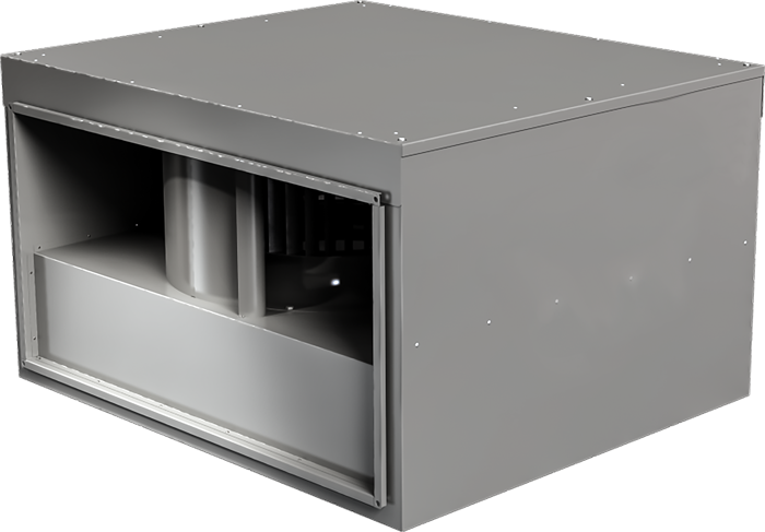 Звукоизолированный прямоугольный канальный вентилятор ZKSA 700х400-4L3