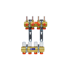 Сборный коллекторный узел с расходомерами 1&quot; x 3/4&quot;E /6