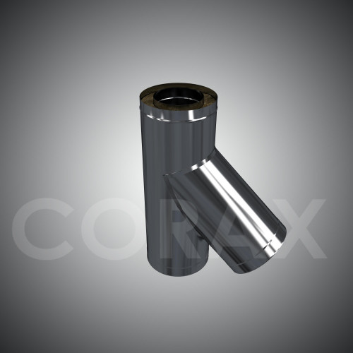 Сэндвич-тройник 135 (н/ж.ст.0,5мм+н/ж.ст) Ф250х350