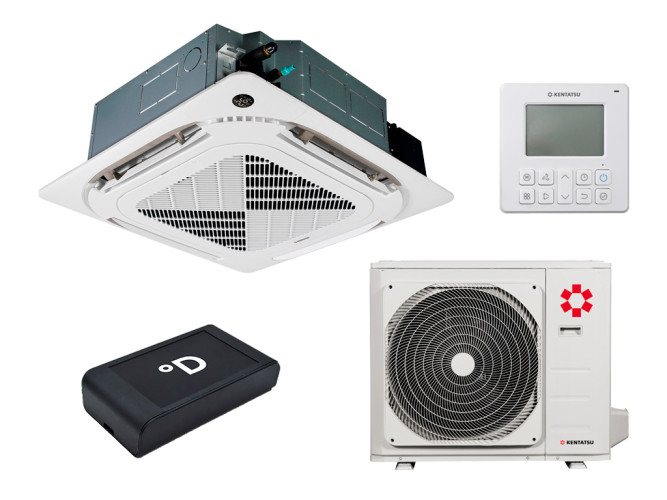 Кассетный кондиционер Kentatsu KSVB105HZAN1R KSUNB105HZAN3 KPU95-DR