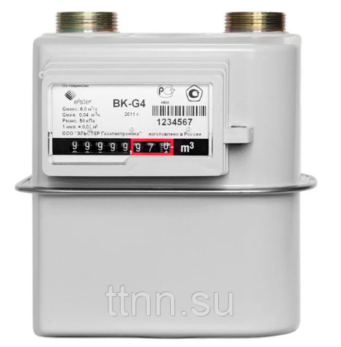 Счётчик газа ВК-G 4 левый Elster