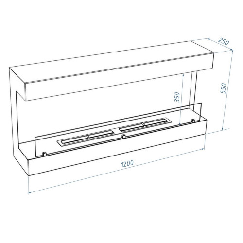 Биокамин Firelight BFP/W-120 View