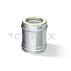 Сэндвич-дымоход (н/ж.ст0,5мм+н/ж.ст) 0,25м Ф250х350